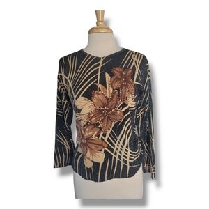 The Magic Scarf Company. Sparkly Stretchy Women's Top. Size S/L